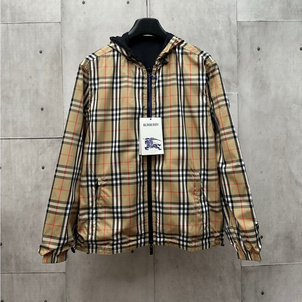 Burberry Reversible Nylon Hooded Sweatshirt